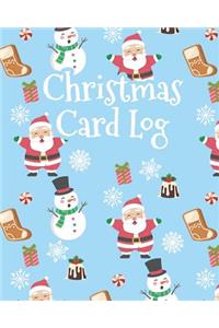 Christmas Card Log: Address Book For Christmas Cards (Send & Receive)(V5)