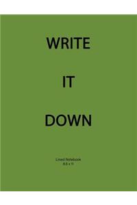Lined Notebook