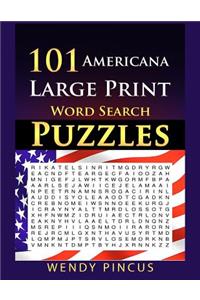 101 Americana Large Print Word Search Puzzles