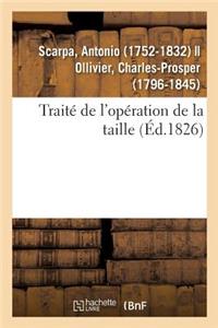 Traité de l'Opération de la Taille