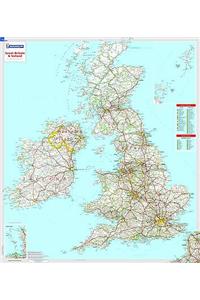 Great Britain & Ireland - Michelin rolled & tubed wall map Encapsulated