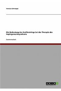 Die Bedeutung des Krafttrainings bei der Therapie des Impingementssyndroms