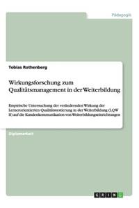 Wirkungsforschung zum Qualitätsmanagement in der Weiterbildung