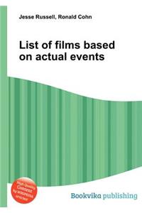 List of Films Based on Actual Events