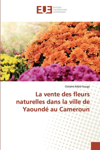 vente des fleurs naturelles dans la ville de Yaoundé au Cameroun