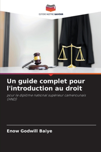 guide complet pour l'introduction au droit