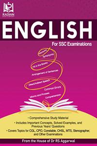 English for S.S.C. (Staff Selection Commission) Exam from the House of Dr. R.S. Aggarwal Includes Comprehensive Study Material