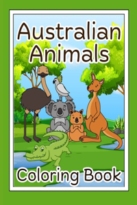 Australian animals coloring Book.