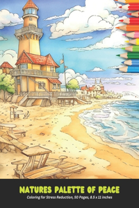 Natures Palette of Peace: Coloring for Stress Reduction, 50 Pages, 8.5 x 11 inches