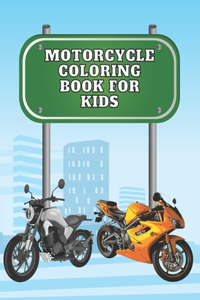 Motocycle coloring book for kids