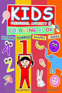 Activity and coloring book for kids (Pre school)