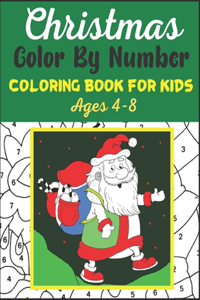 CHRISTMAS COLOR BY NUMBER COLORING BOOK FOR KIDS Age 4-8