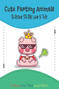Cute Farting Animals Scissor Skills for Kids