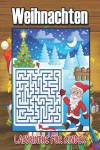 Weihnachten Labyrinthe für Kinder