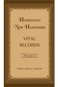 Hopkinton, New Hampshire, Vital Records, Volume 1