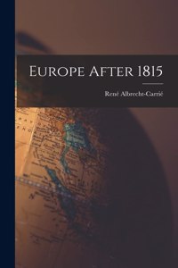 Europe After 1815