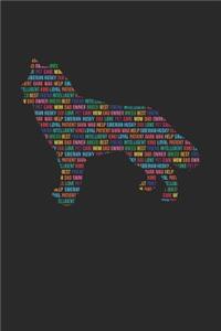 Siberian Husky Notebook 'Word Cloud' - Gift for Siberian Husky Lovers - Siberian Husky Journal