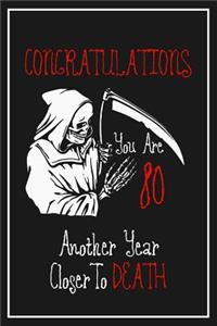 80th Birthday Notebook