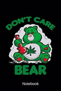 Notebook - Don't Care Bear