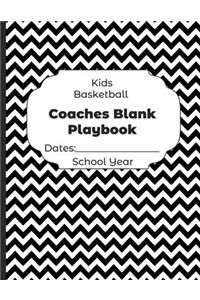 Kids Basketball Coaches Blank Playbook Dates