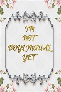 I'M Not Boylingual Yet
