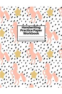 Handwriting Practice Paper Workbook