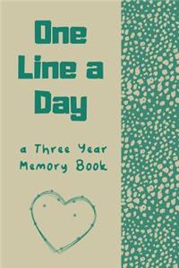 One Line A Day A Three Year Memory Book