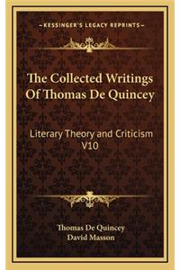 The Collected Writings of Thomas de Quincey