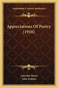 Appreciations of Poetry (1916)
