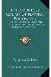 Introductory Course of Natural Philosophy
