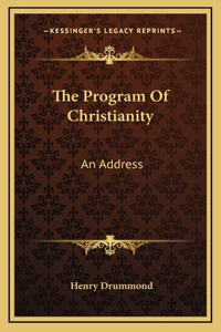 The Program Of Christianity