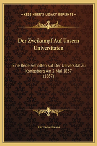 Der Zweikampf Auf Unsern Universitaten