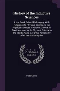 History of the Inductive Sciences