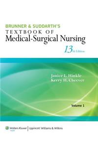 Brunner & Suddarth's Textbook of Medical-Surgical Nursing 2 Volume Set 13e Plus Study Guide Package