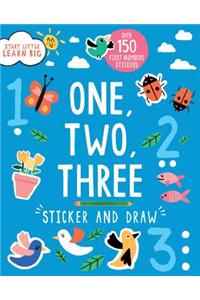 One, Two, Three Sticker and Draw