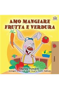 Amo mangiare frutta e verdura