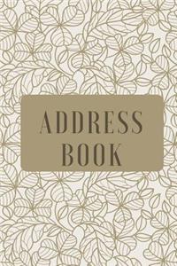 Tan Flower Address Book