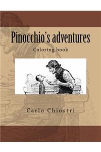 Pinocchio's adventures: Coloring book