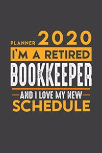 Planner 2020 for retired BOOKKEEPER