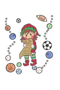 Christmas Elve Sports Notebook