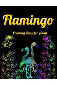 Flamingo Coloring Book for Adult