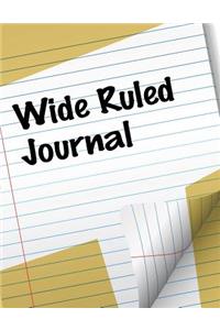 Wide Ruled Journal