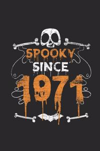 Spooky Since 1971: Graph Ruled Notebook - Journal for Birthday Gift Idea And Halloween Gift Idea