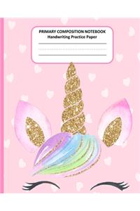 PRIMARY COMPOSITION NOTEBOOK Handwriting Practice Paper