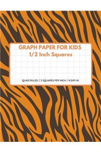 Graph Paper for Kids 1/2 Inch Squares