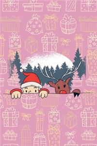 Funny Sweet Christmas - Journal Journal Lined about A5 FORMAT - notepad for school and work. Christmas theme, kids Kids