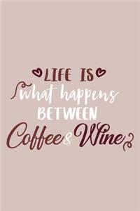 Life Is What Happens Between Coffee & Wine