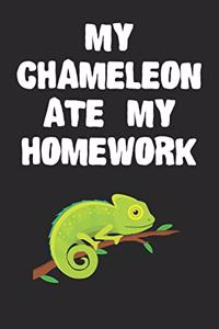My Chameleon Ate My Homework Notebook