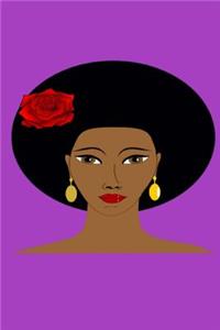 Afro Queen 6x 9 Lined Journal, Notebook, 200 Wide Ruled Pages