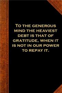 2019 Weekly Planner Ben Franklin Quote Generous Mind Vintage Style